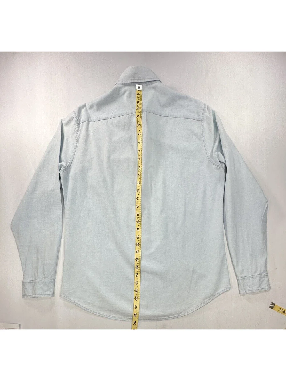 J Crew Mercantile Pocketed Cotton Linen Button Up Blue Men M